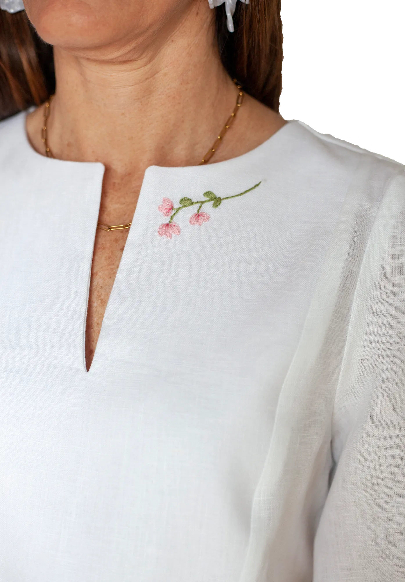 The Notch Tunic Top x Hibiscus Linens