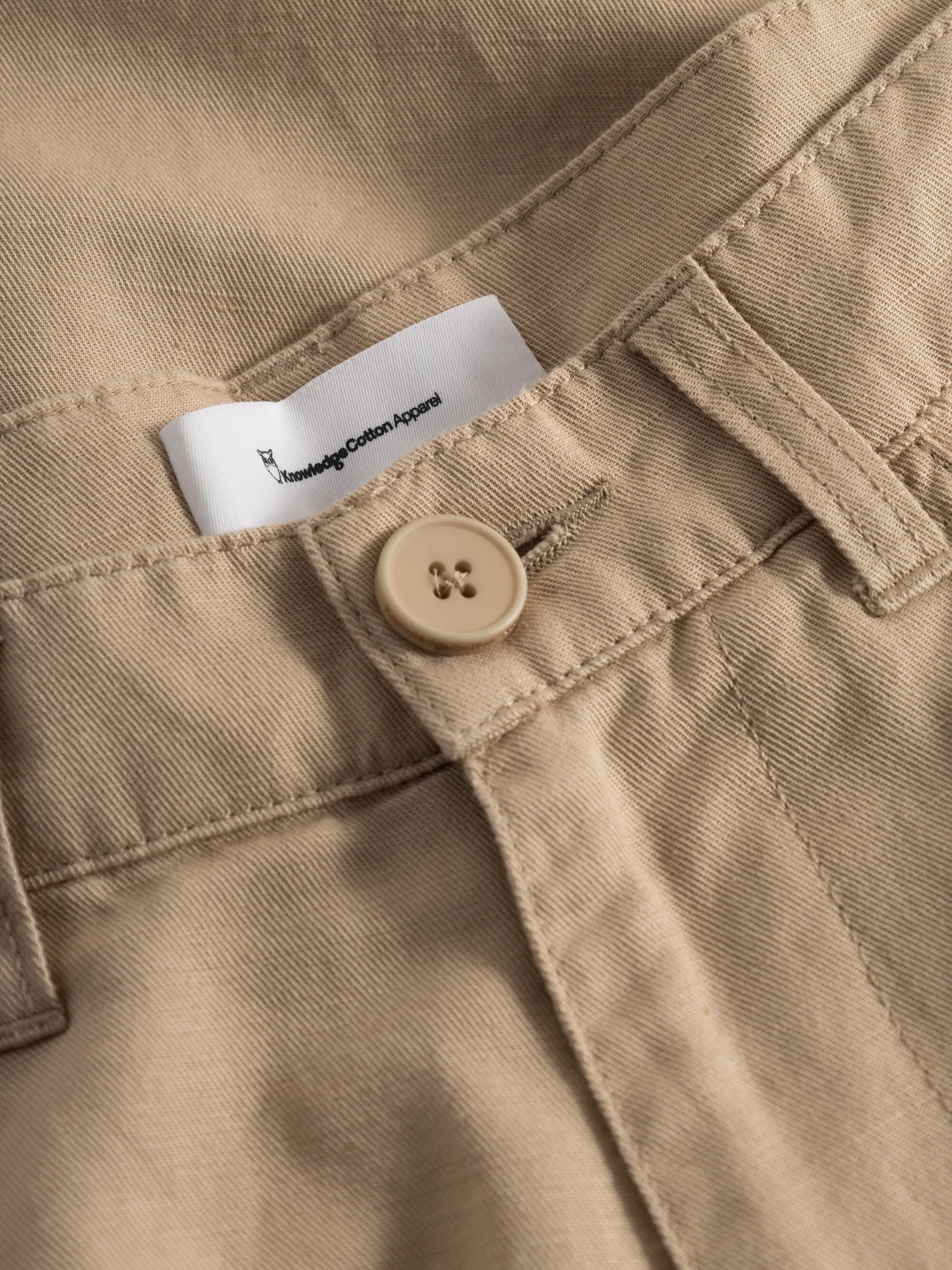 TIM 5-pocket cotton-linen blend twill pant - Safari