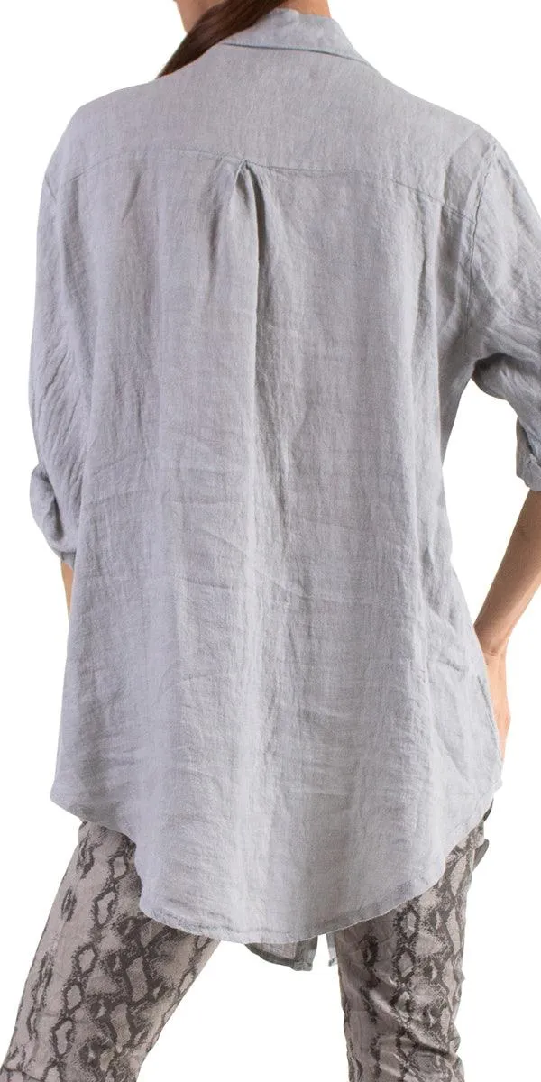 Trapani Button Down Linen Tunic