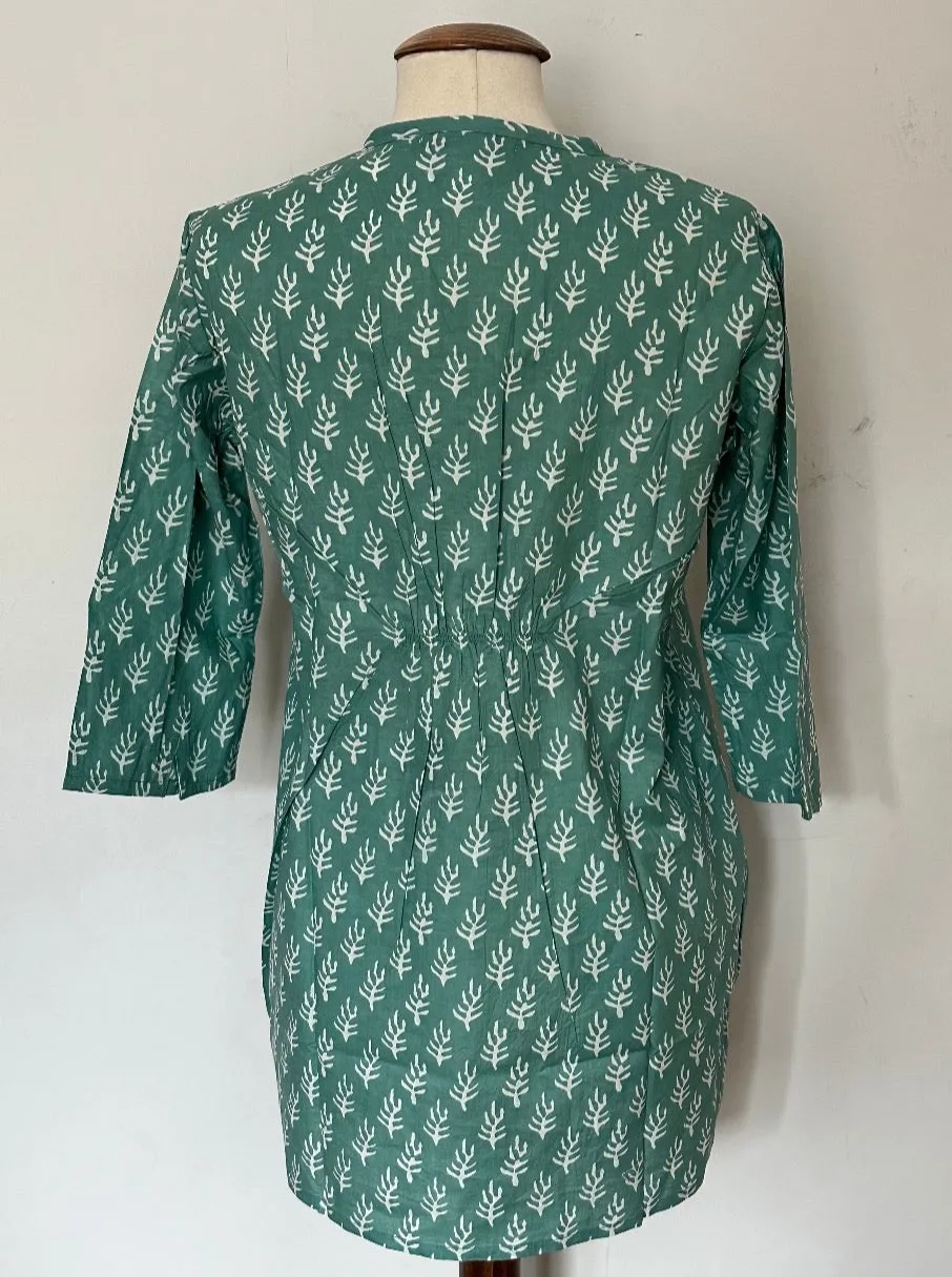 Tree print tunic top