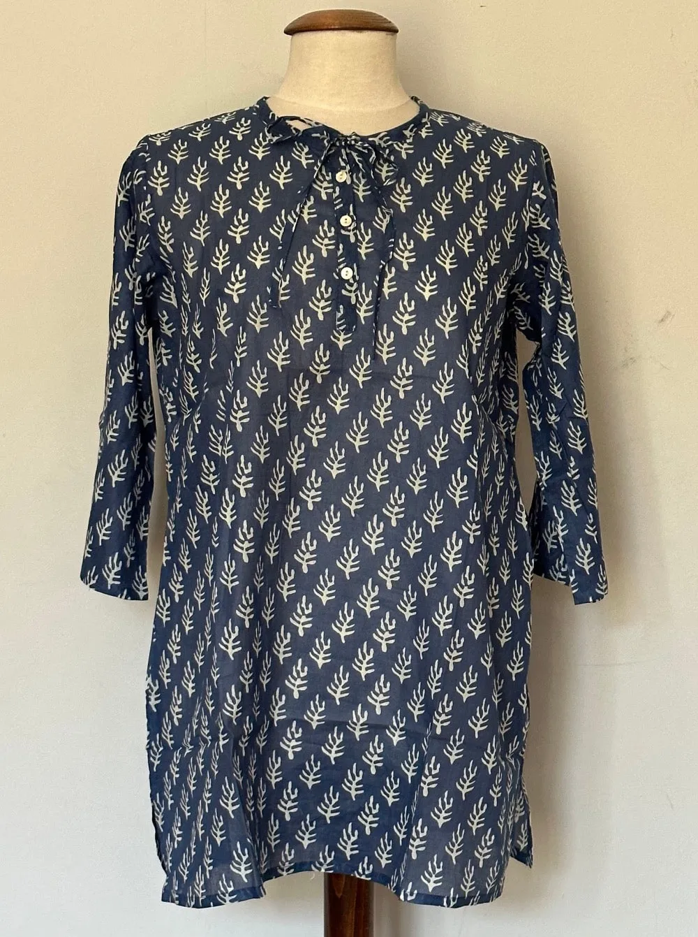 Tree print tunic top