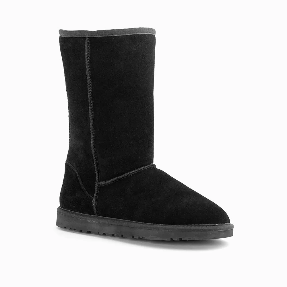 Ugg Boots Genuine Australian Sheepskin Unisex Long Classic Suede (Unisex Cow Suede)