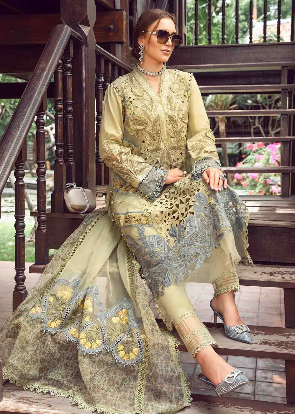 Unstitched Luxury Lawn Eid 2 Edition '24 by Maria B | EL-24-10