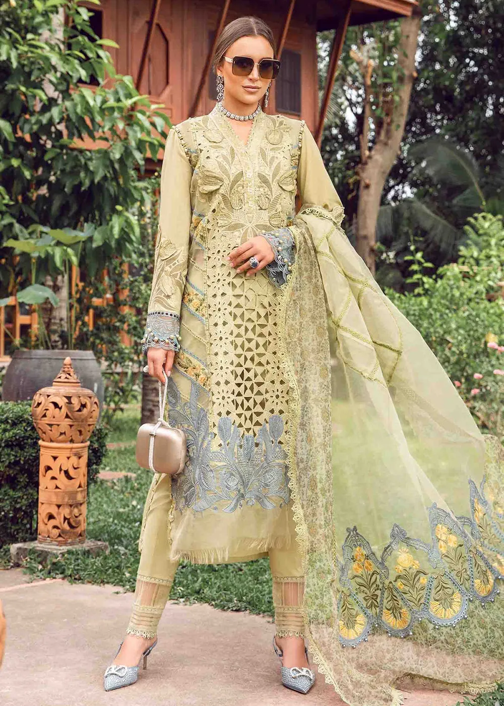 Unstitched Luxury Lawn Eid 2 Edition '24 by Maria B | EL-24-10