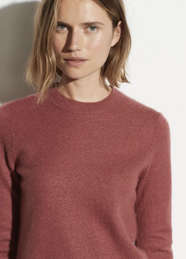 Vince - Fitted Crewneck Sweater in Rosewood