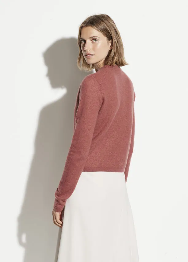 Vince - Fitted Crewneck Sweater in Rosewood