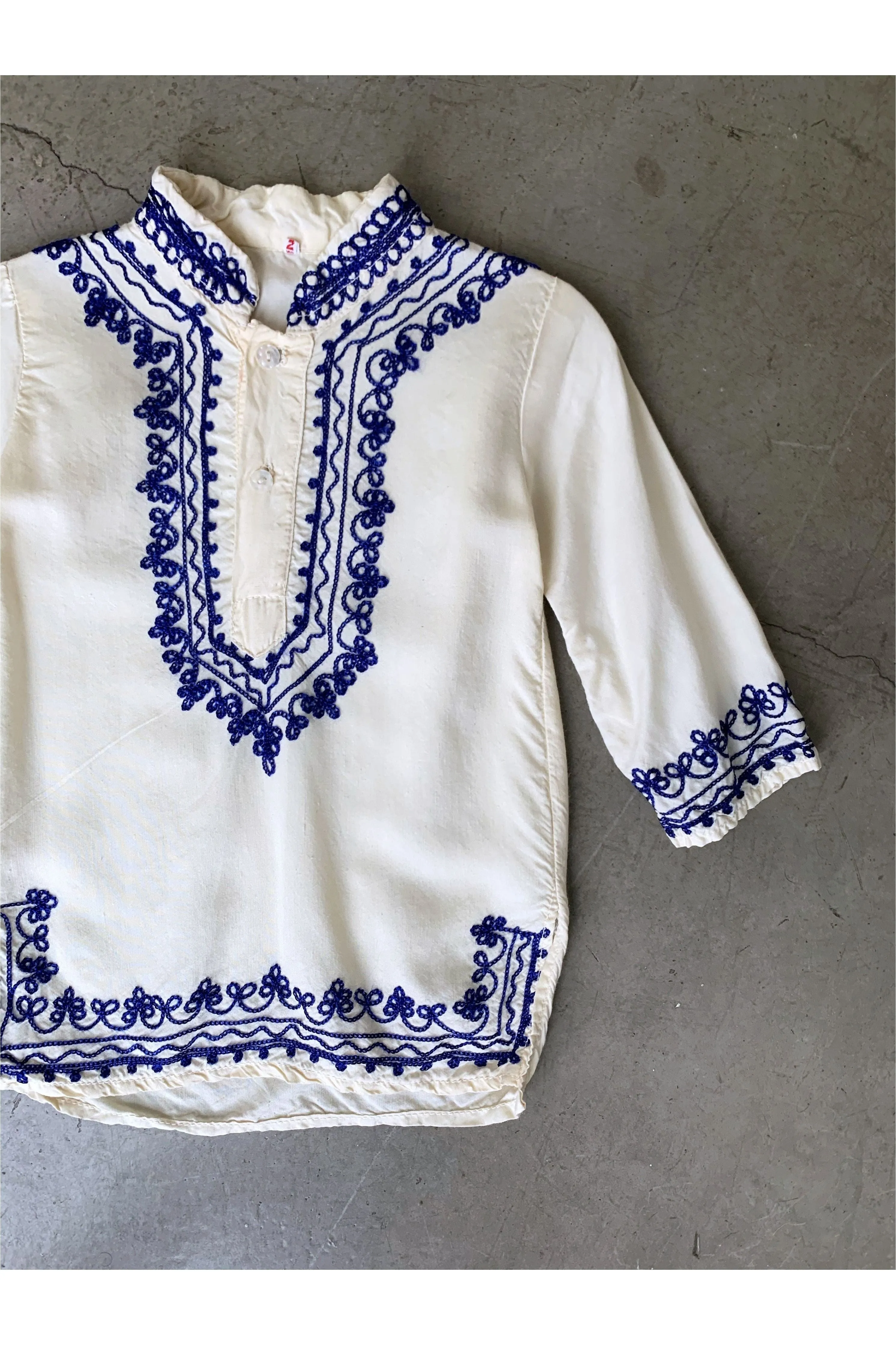 Vintage ~70’s Lightweight Embroidered Shirt/Tunic - 2