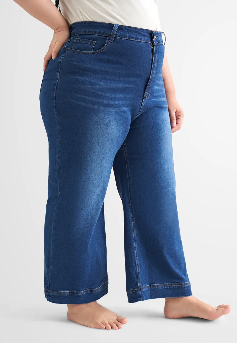 Walker Wide Leg Cropped Jeans