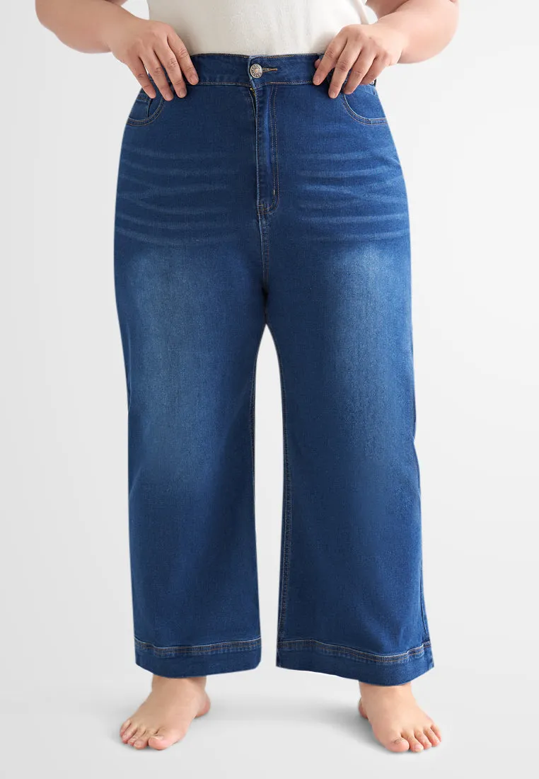 Walker Wide Leg Cropped Jeans