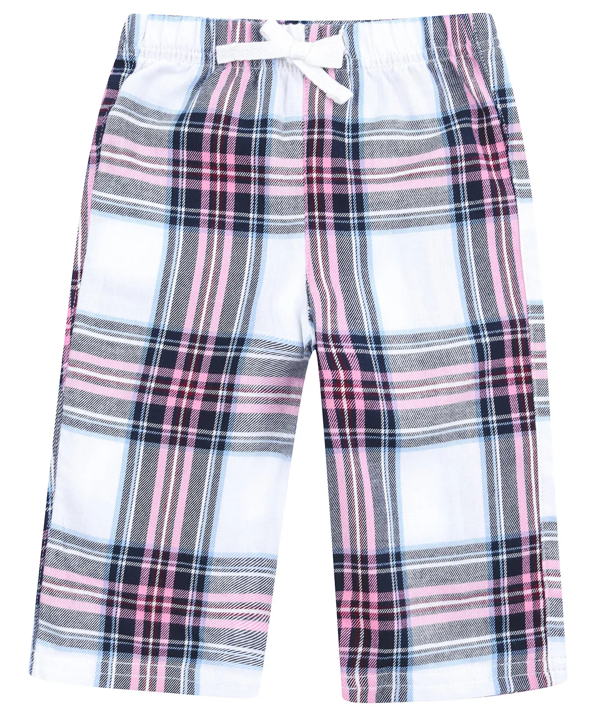 White/Pink Check - Tartan lounge trousers