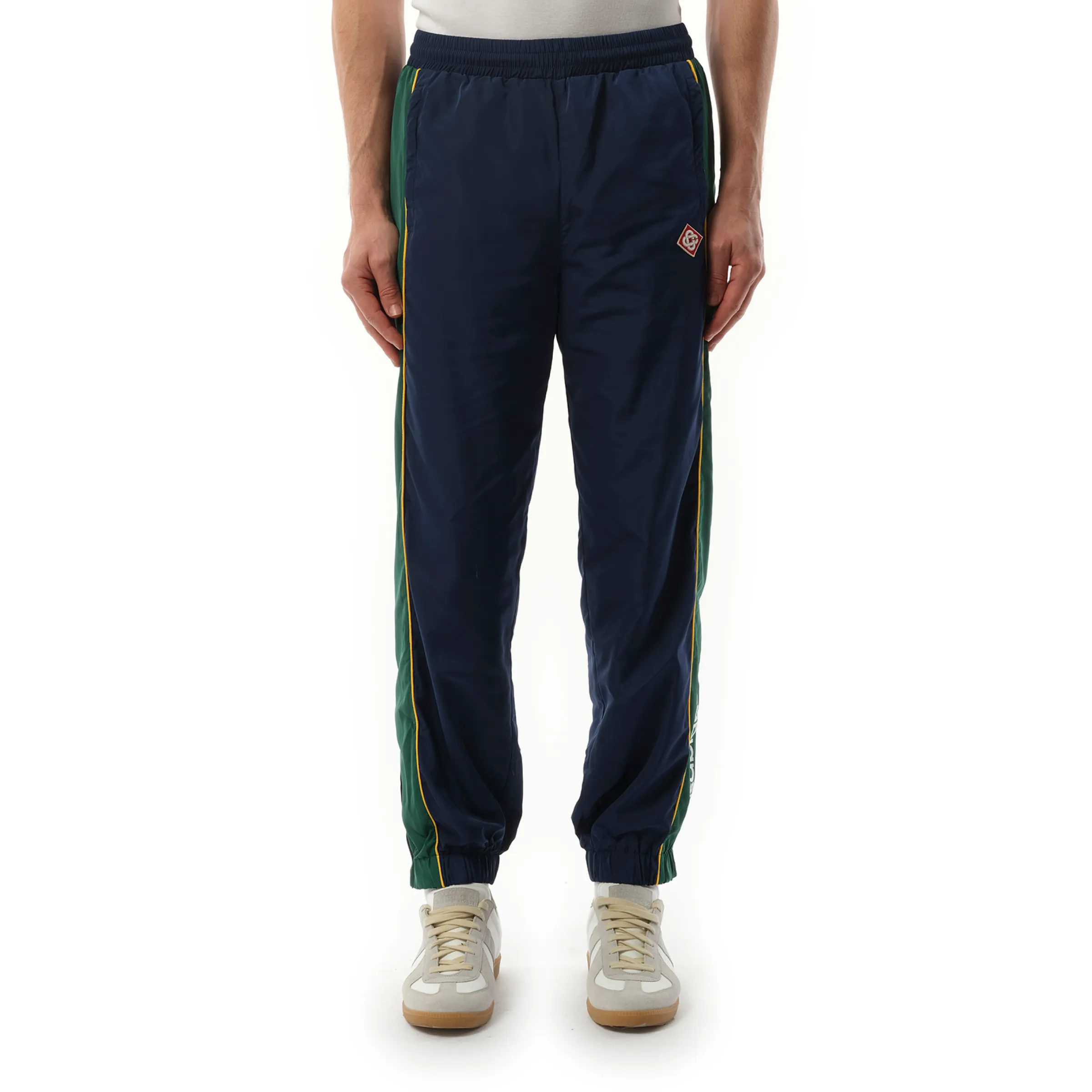 Windbreaker Pants in Navy/Evergreen