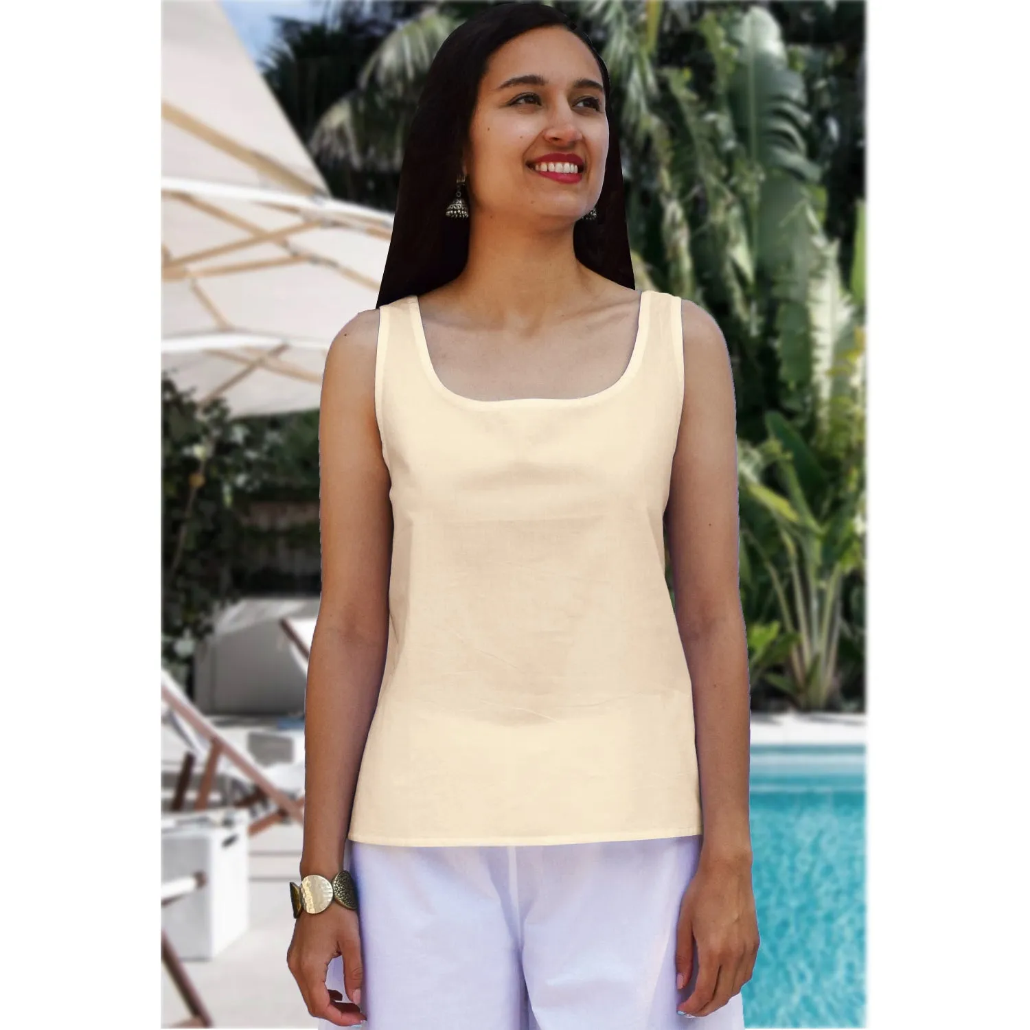 Women's Basic Short Cotton Camisoles ( Additional colors): Made to Order, Customizable