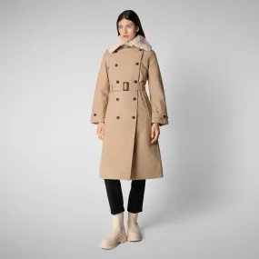 Women's coat Katrina in stardust beige