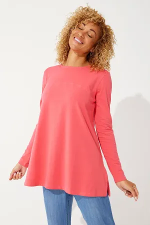 Women's Daybreak Swing Top  |  Radiant Coral