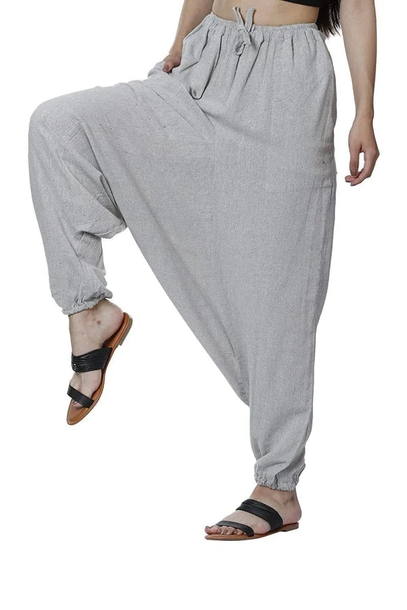 Women's Harem Pant | Melange Grey | Fits Waist Size 28" to 36"