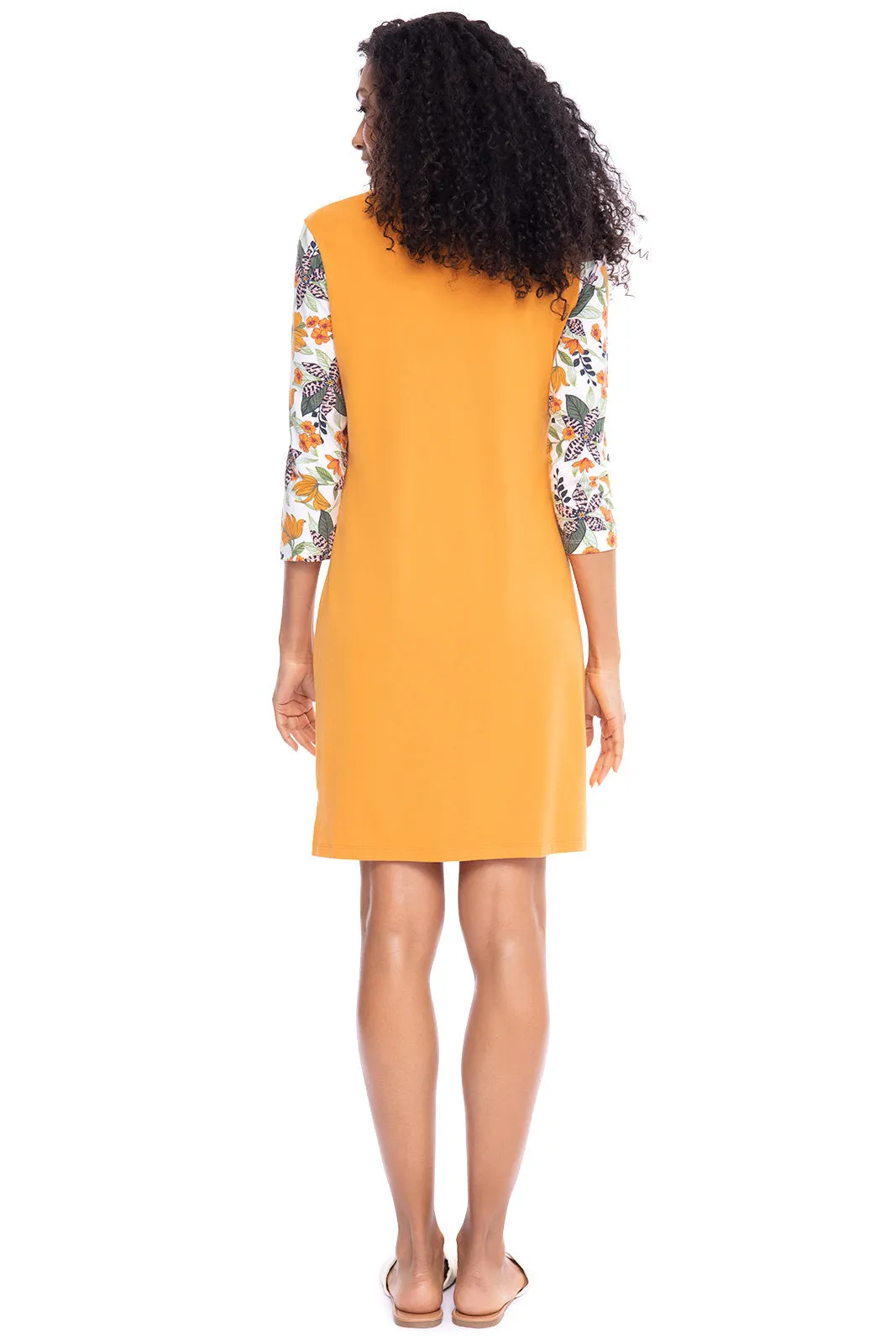 Women's Oceanside Tunic Dress  |  Apricot Crush Colorblock