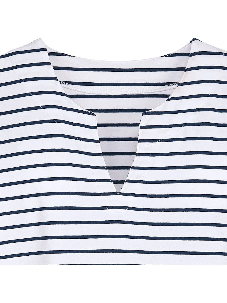 Women's Oceanside Tunic Dress  |  White/Navy Stripe