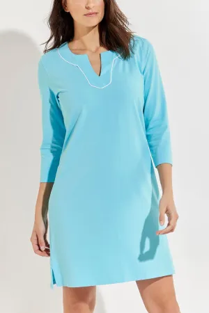 Women's Oceanview Tunic Dress  |  Aruba Blue