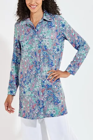 Women's Santorini Tunic Shirt  |  Soph Lilac Patchwork Paisley