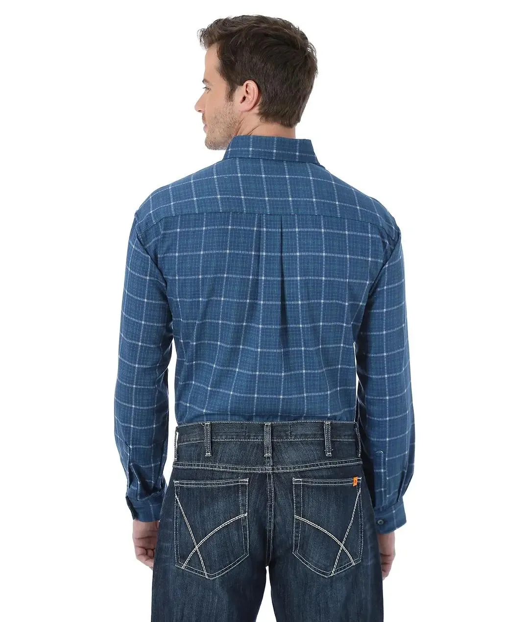 WRANGLER - FR Lightweight Men's Shirt - Royal Blue Plaid