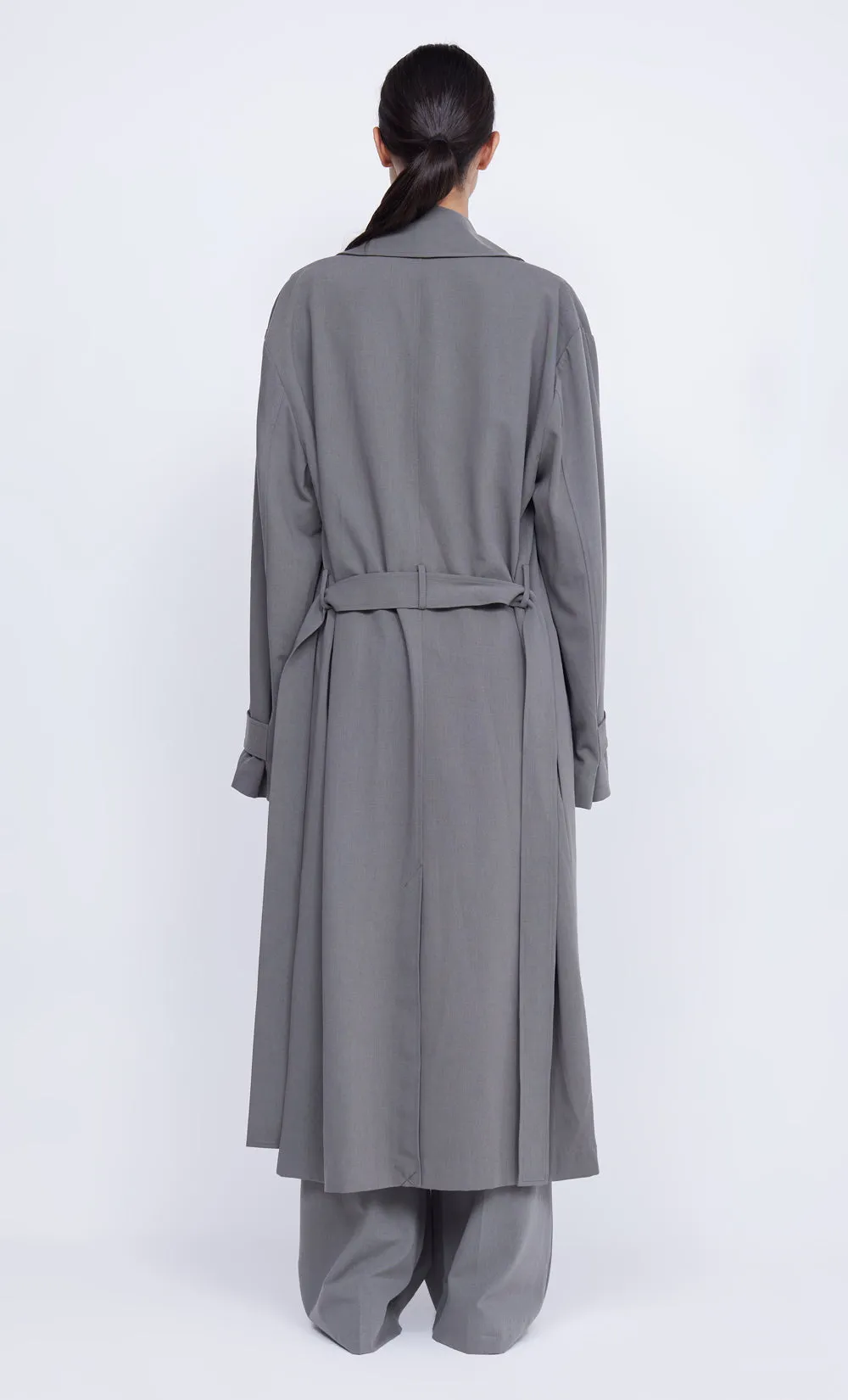 YVONNE TRENCH COAT - ELEPHANT GREY