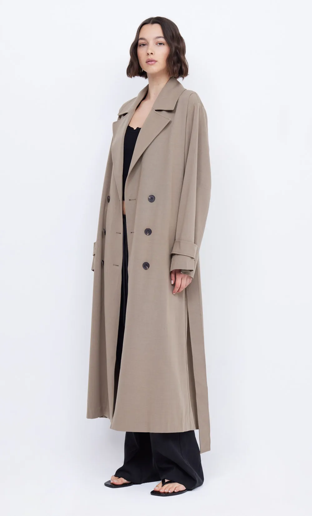 YVONNE TRENCH COAT - TAUPE