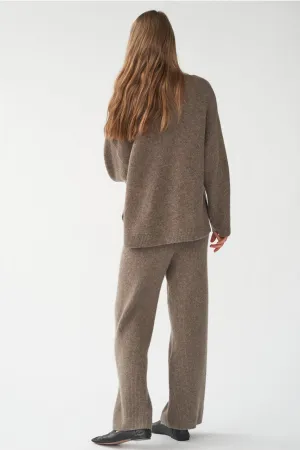 ZIGGA KNIT PANTS - HAZELNUT - SILK/CASHMERE